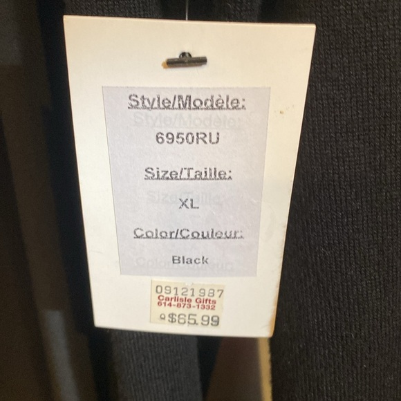 XL Graffiti Black sweater with dramatic sheer drape - NWT - Picture 3 of 5